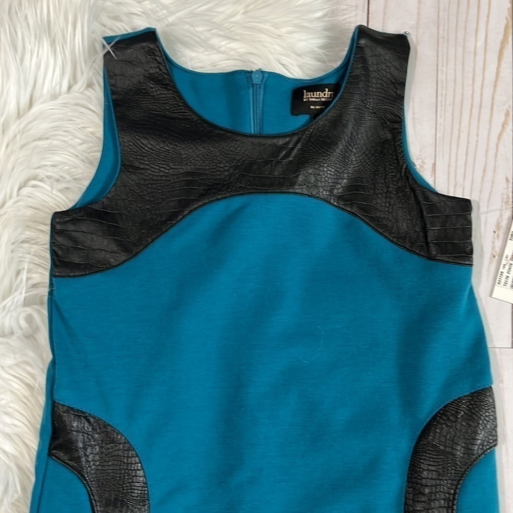 Laundry by Shelli Sagal Turquoise Dress Size 8 NWT - Picture 2 of 9